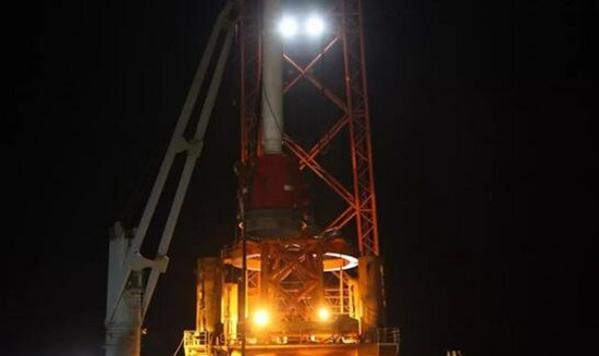 华电重工总承包建设的中电投大丰H3海上风电项目首桩沉桩顺利完成