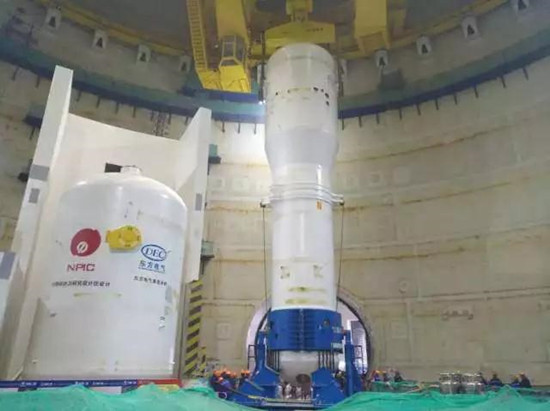 福清核电“华龙一号”首堆示范工程三台蒸汽发生器全部就位