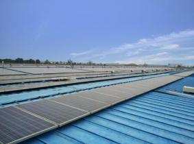 杭州萧山单体最大屋顶分布式光伏发电项目并网发电