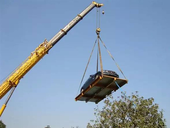 焦作丹河项目干煤棚网架开始吊装