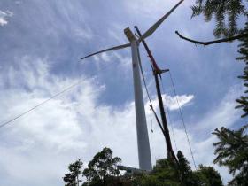 灵宝青山风电项目233天完成15台风机吊装