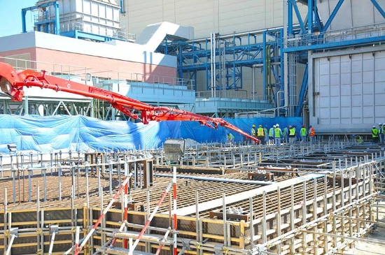 科威特阿祖南三期项目两台余热锅炉基础顺利浇筑完成