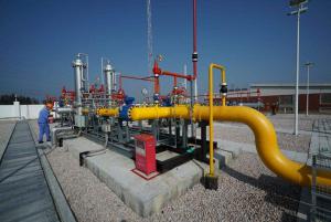 咸阳市天然气第二气源接气成功