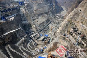 世界第二大水电站白鹤滩工程建设如火如荼