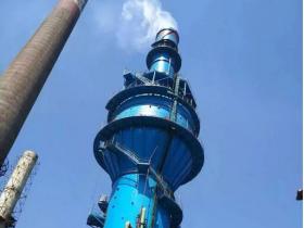 安源钢铁福斯—湿法烟气脱硫工程顺利通烟