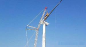 金风科技在美最大容量风电项目完成吊装