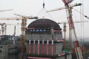 田湾核电6号机组完成穹顶吊装