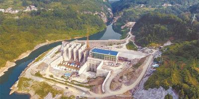 落水洞水电站第2期主体工程即将完工