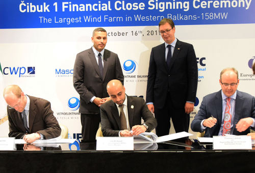 塞尔维亚签署了关于在Cibuk建设Vetroparka的协议