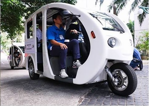 在马尼拉部署了900辆“电子三轮车”