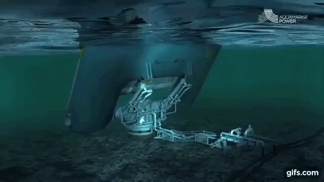 世界上最大的使用波浪能的水力发电机