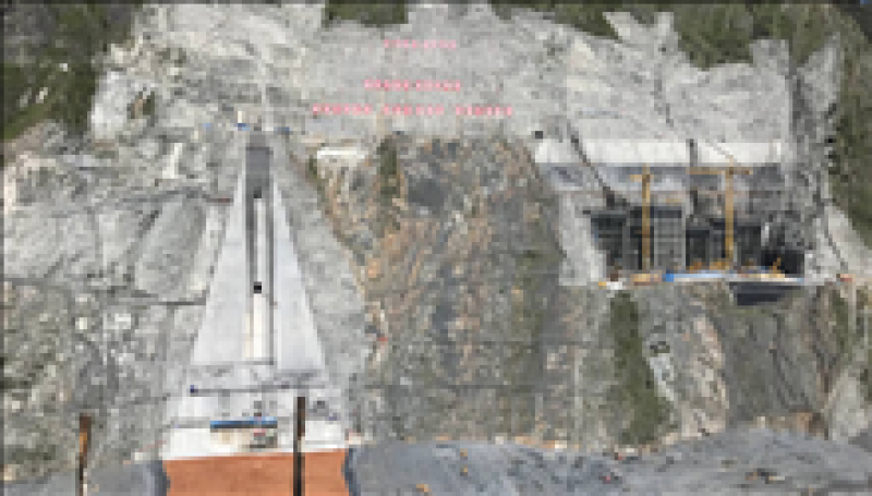 两河口水电站大坝心墙右岸盖板混凝土浇筑完成