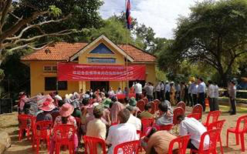 中国援建柬埔寨乡村供水项目一期工程建成