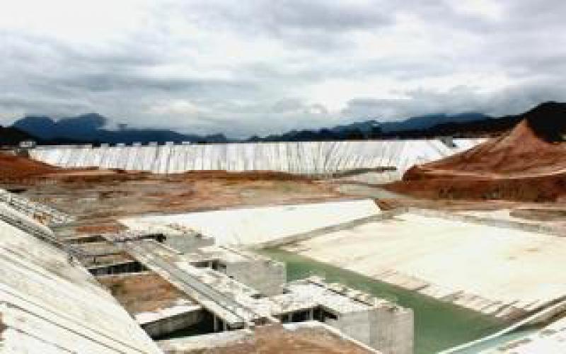 安徽绩溪抽水蓄能电站下水库下闸蓄水