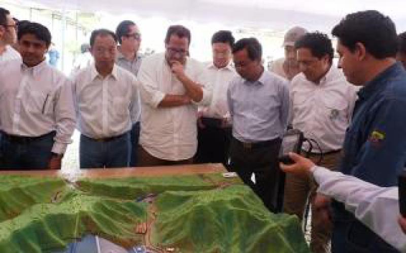 中国能建葛洲坝二公司承建的厄瓜多尔米拉多铜矿基米事故库坝体填筑封顶