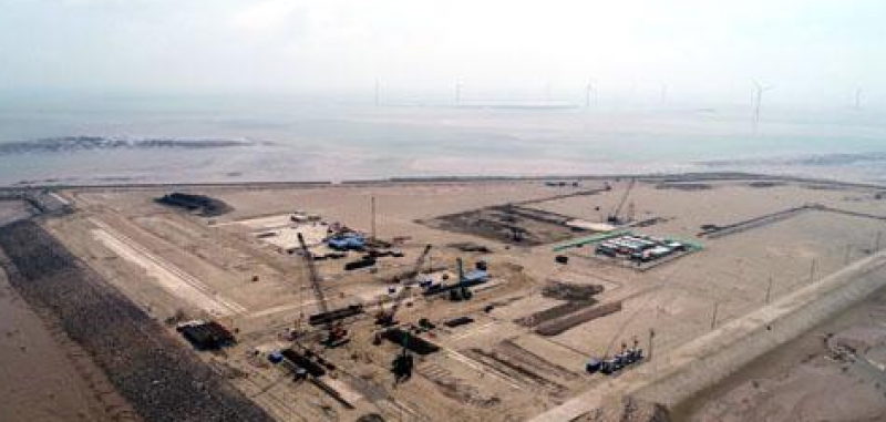 小洋口风电母港建设进度超七成