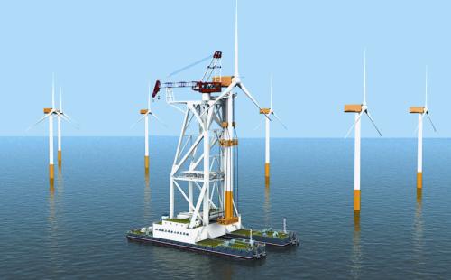 13台海上风电机月底并网发电