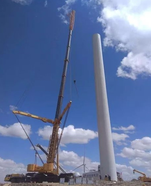 徐工XCA1200内蒙古武川风电场风电吊装作业