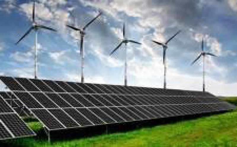 全球太阳能和风能增加约五倍，以提供全年的电力增长