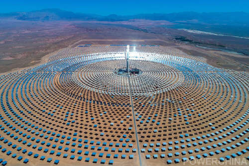 中国电建承建的世界最大塔式光热电站成功并网