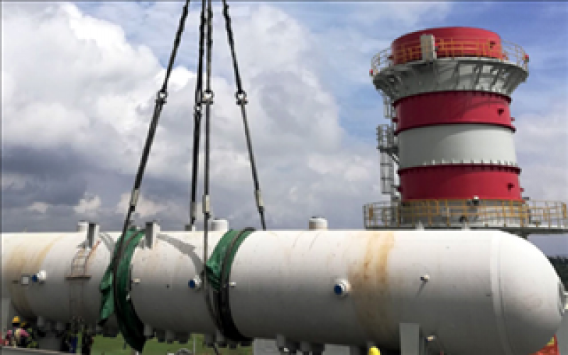 孟加拉锡拉杰甘杰项目余热锅炉汽包吊装顺利完成