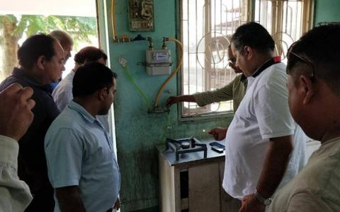 尼泊尔14大都会当地房屋已被连接到天然气管道