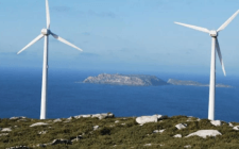 在Costa da Morte的三个风力涡轮机的风电场争议