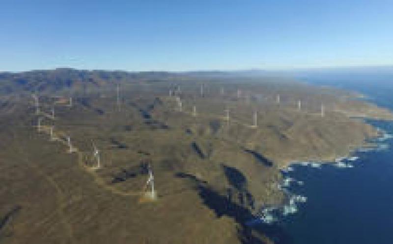 风在智利：Ovalle的风电场