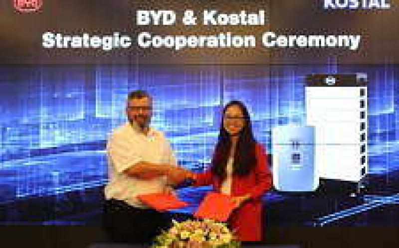 比亚迪，Kostal宣布与储能合作伙伴关系