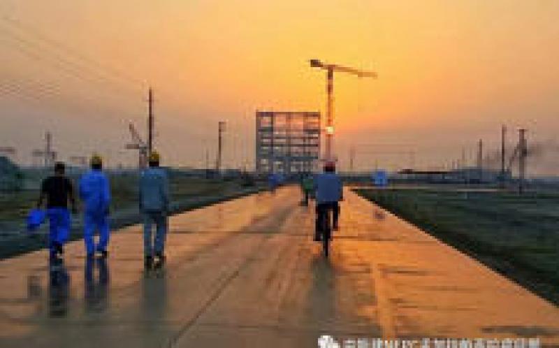 孟加拉国总理到中国能建北方建投东电一公司EPC总承包的孟加拉最大的燃煤电站项目视察。