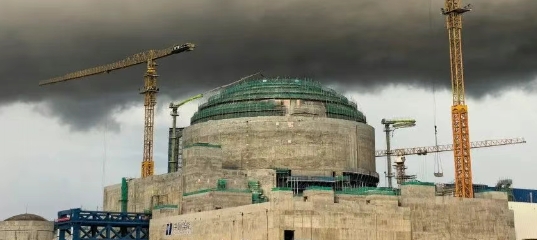 海南昌江核电二期工程3号机组核岛安全壳穹顶顺利封顶