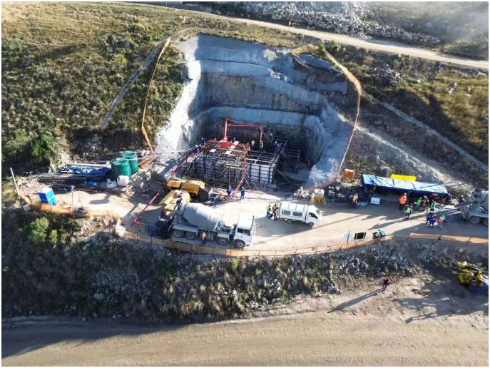 南非Mtentu大桥项目P10扩大基础顺利完成浇筑