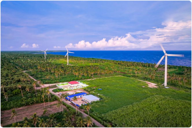 中国援汤加风力发电项目举行移交仪式