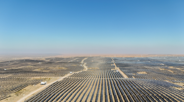 中国宁夏中卫光伏项目全容量并网