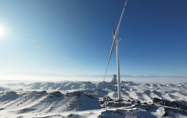 中国能建陕西院总承包新疆分散式风电项目并网发电