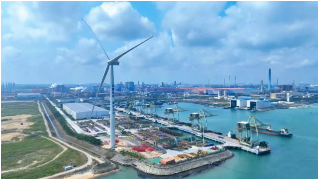 国内首套大容量工业园区级分散式风电项目并网